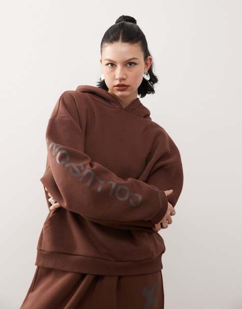 COLLUSION heavyweight logo hoodie - view 1