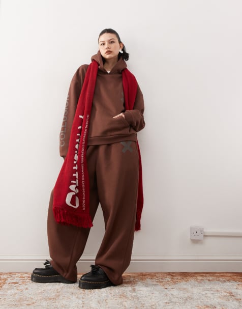 COLLUSION heavyweight logo relaxed jogger - view 1