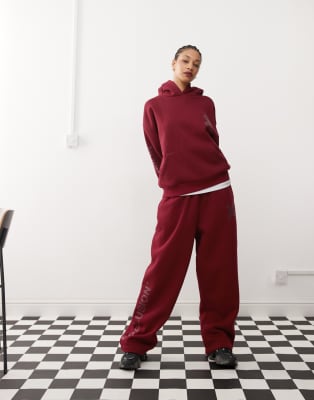 heavyweight sweatpants-Red