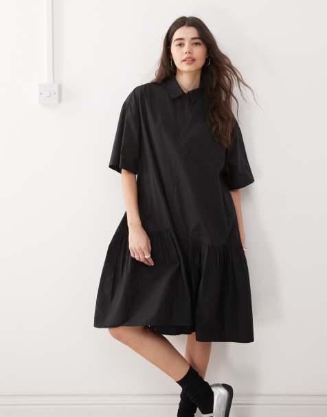 COLLUSION – Hemdkleid in Schwarz - view 1
