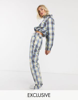 asos plaid pants womens