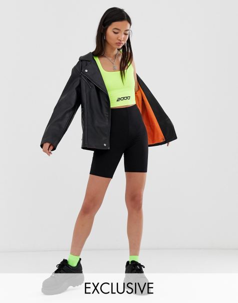 COLLUSION high waist legging short