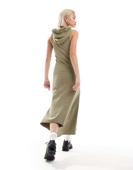 Hoodie dress maxi online