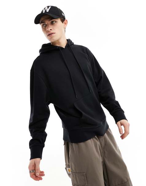 Oversized Hoodie for Men, Black