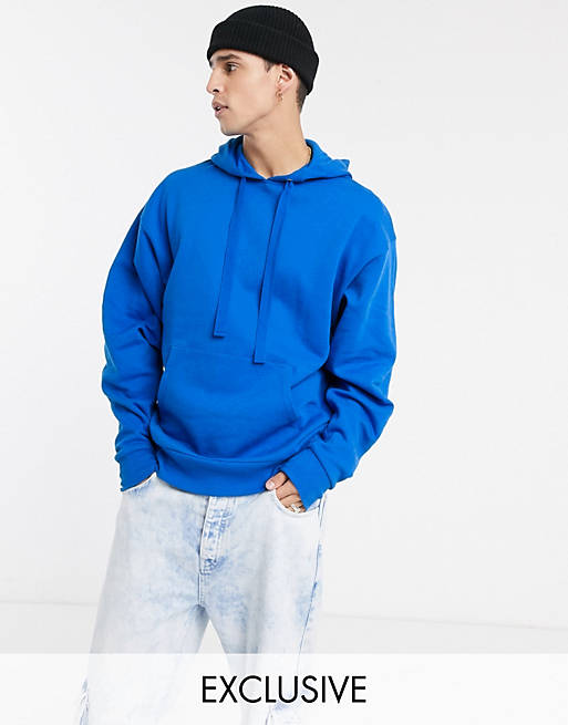 COLLUSION hoodie in blue | ASOS