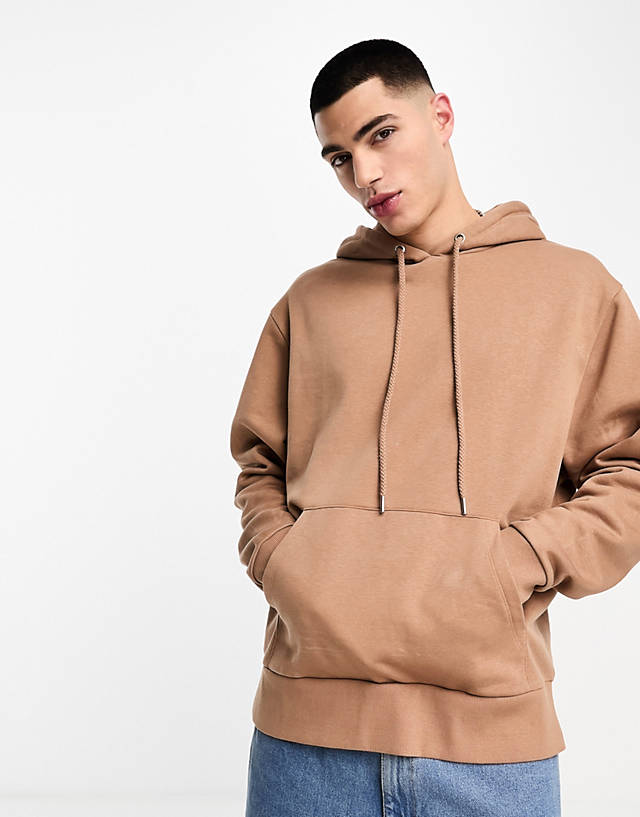 Collusion - hoodie in brown