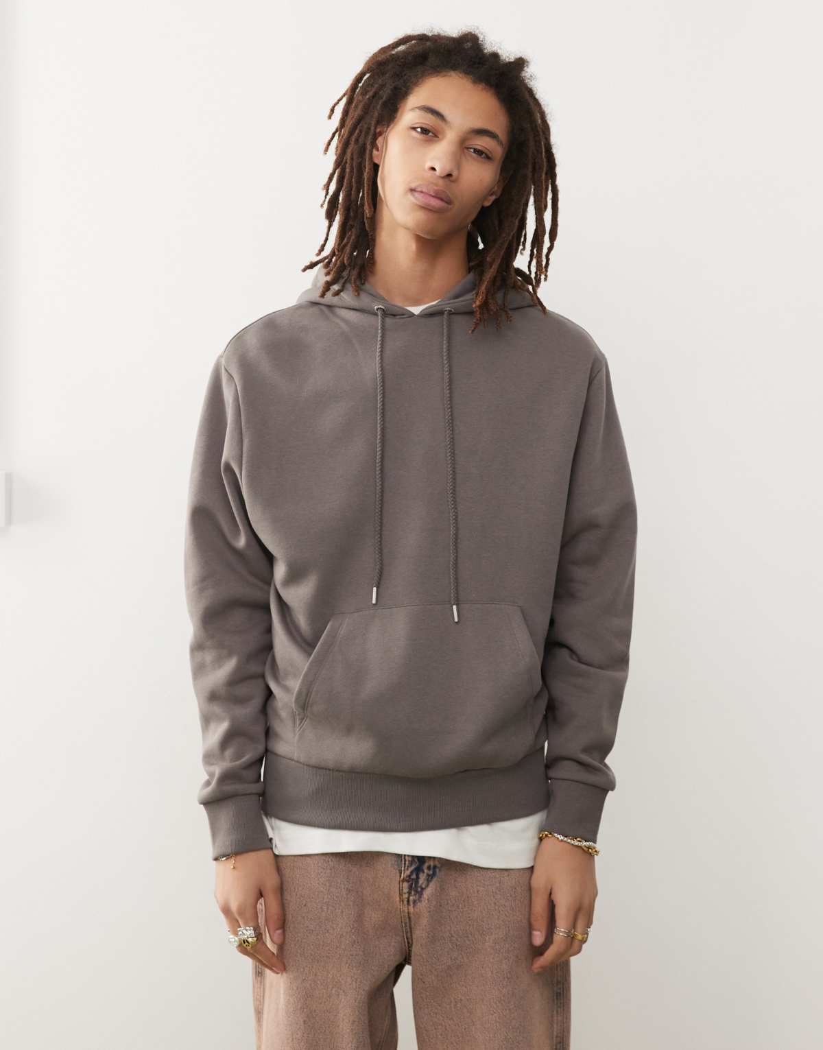 COLLUSION hoodie in charcoal grey