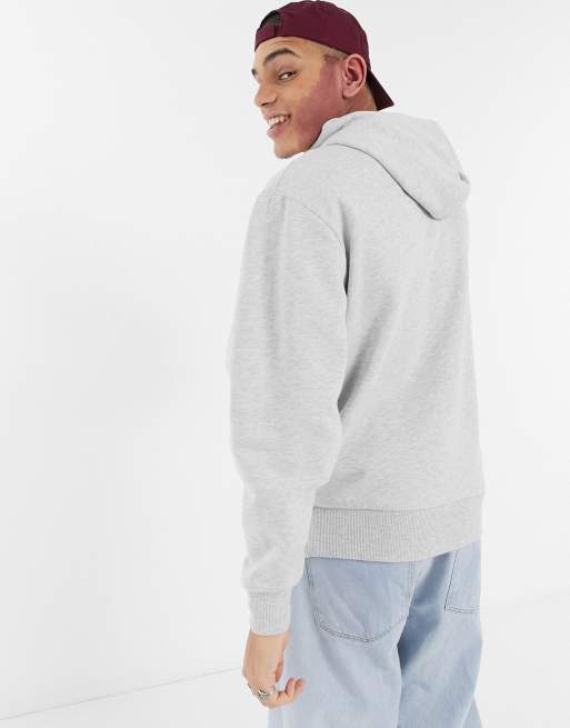 COLLUSION hoodie in gray marl, 2 of 4