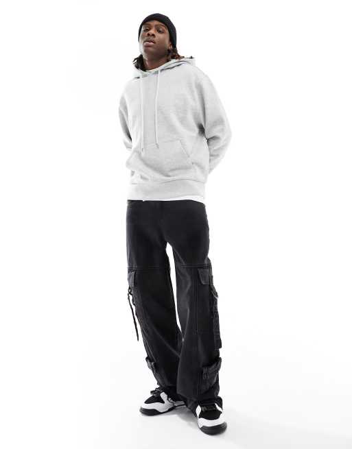 COLLUSION hoodie in gray marl, 2 of 4