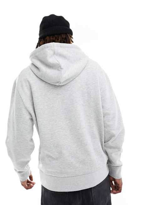 COLLUSION hoodie in gray marl, 4 of 4