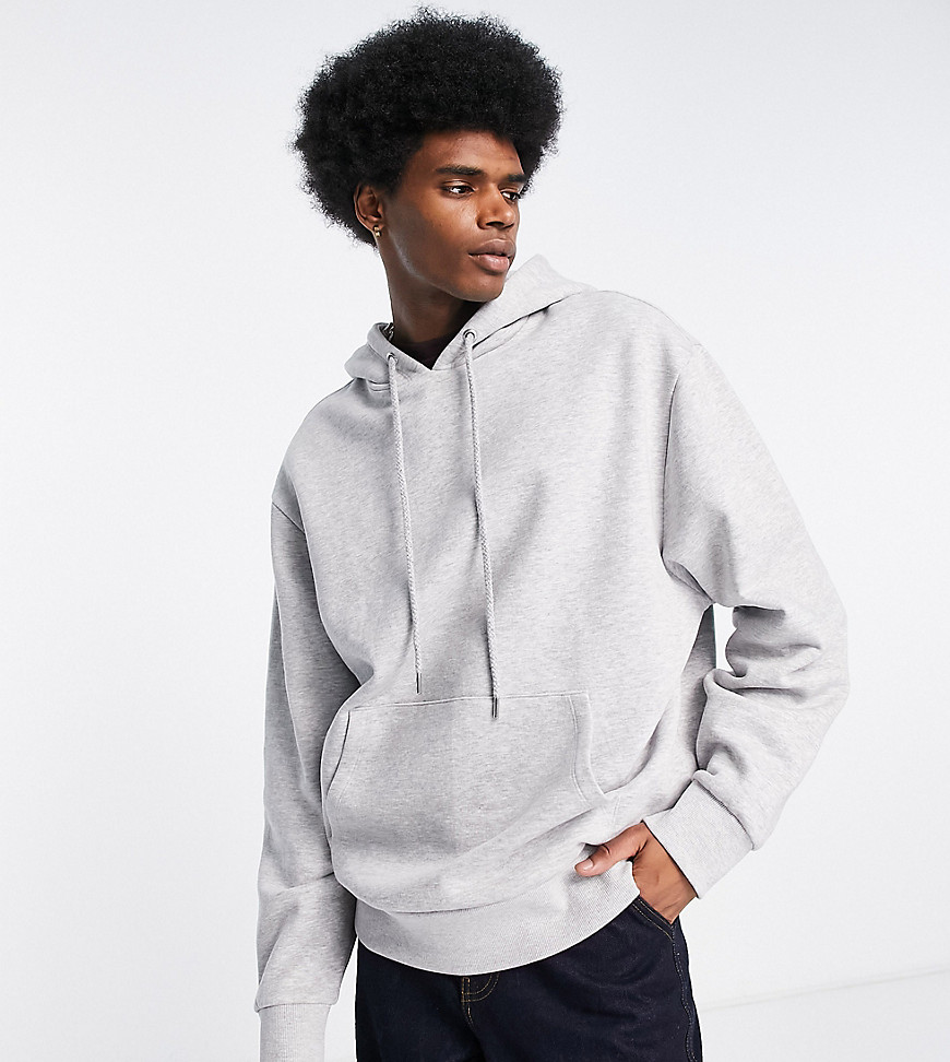 COLLUSION hoodie in grey marl