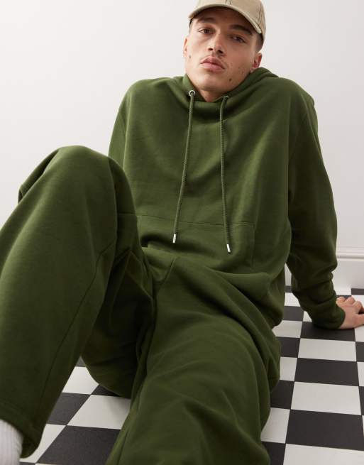 COLLUSION hoodie in khaki co-ord | ASOS