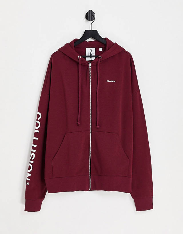 Collusion - hoodie in red