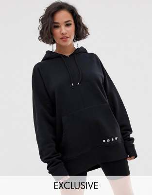 hoodie noir oversize