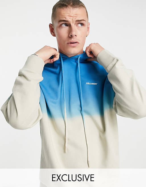 asos.com | COLLUSION hoodie with ombre wash co-ord