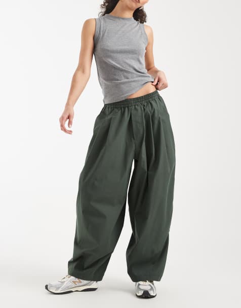 COLLUSION – Hose mit XL-Ballonbein in Khaki - view 1