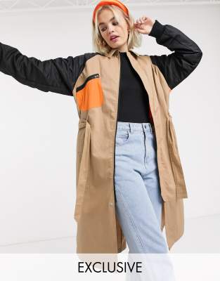 boohoo camel coat