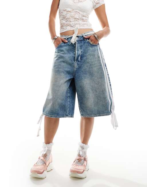 Iconic denim shorts hot sale