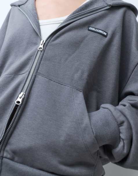 COLLUSION in charcoal co-ord - view 1