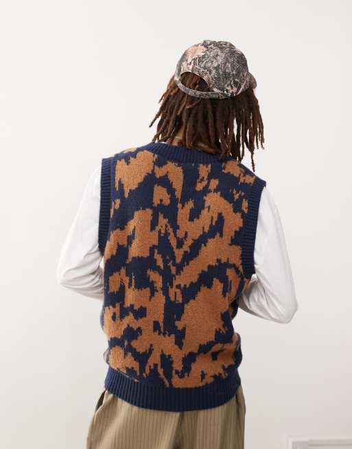 Ameri⭐︎ VINTAGE LIKE JACQUARD OVER VEST Ameri VINTAGE LIKE JACQUARD OVER VEST