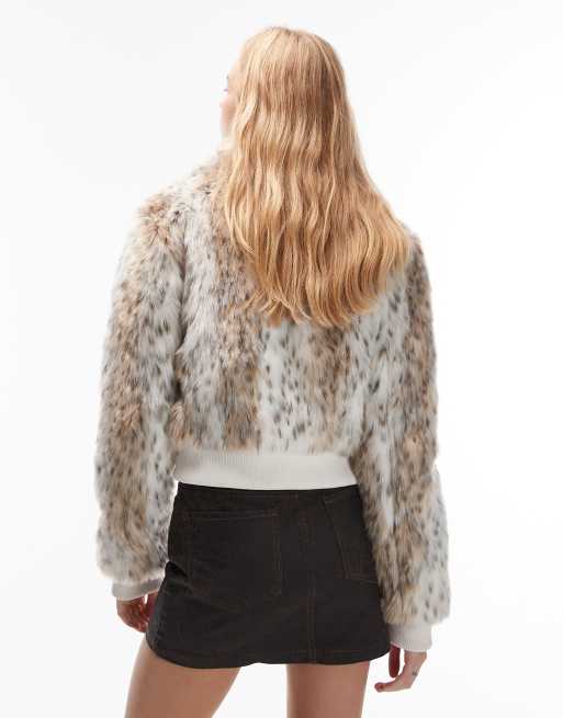 COLLUSION - Jakke med leopardprint i imiteret pels, 4 af 4