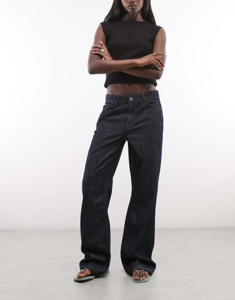 COLLUSION - Jean bootcut en denim de chambray - view 1