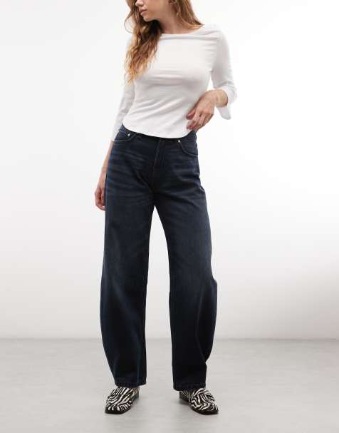 COLLUSION jeans cocoon leg w ciemnoniebieskim odcieniu denimu - view 1