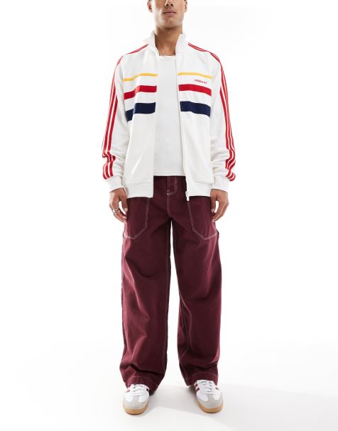COLLUSION - Jeans larghi bordeaux - view 1