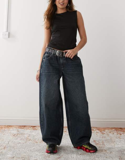 COLLUSION - Jeans met joggingbroek-model en ballonpijpen in extreme wassing - view 1