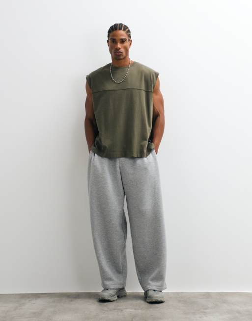 COLLUSION jersey tanktop in kaki, 3 van 5