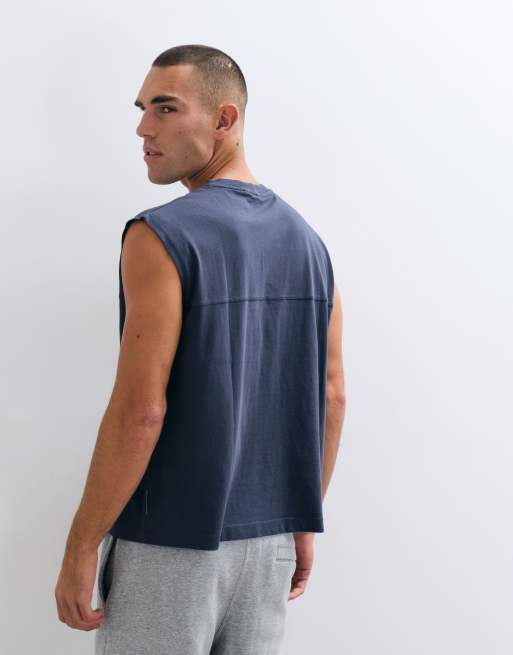 COLLUSION Jersey-Top in Marineblau, 4 von 5