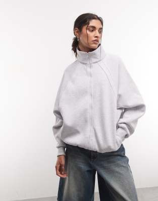 Collusion Jersey Track Top In White