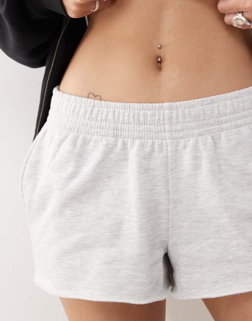 COLLUSION jogger micro short in gray heather, 2 of 5