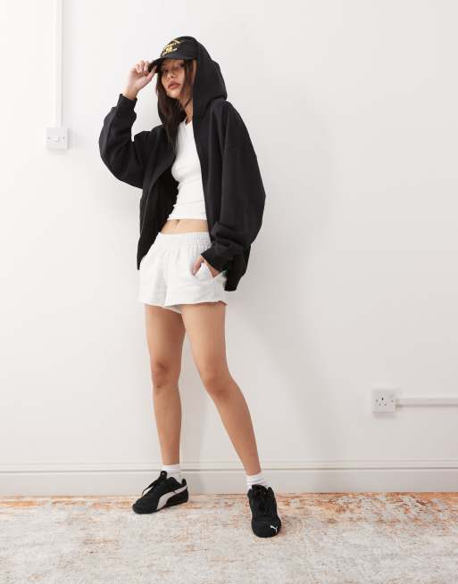 COLLUSION jogger micro short in gray heather, 3 of 5