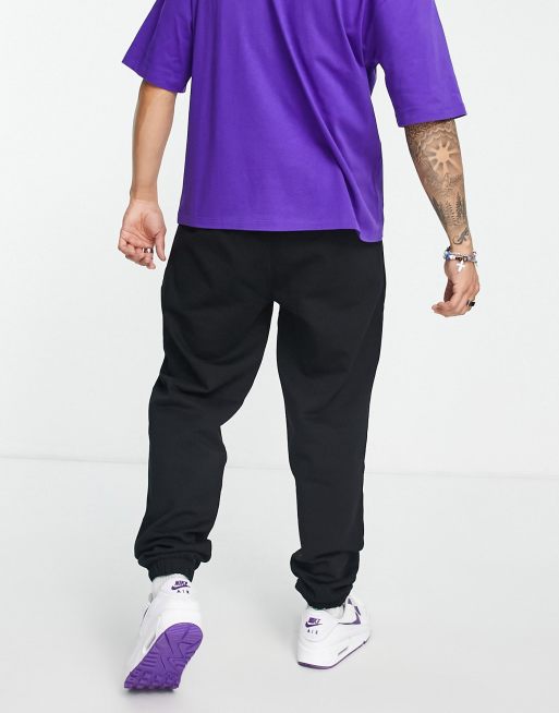 Purple and hot sale black joggers