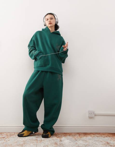 COLLUSION - Joggers taglio comodo in tessuto pesante con logo - view 1