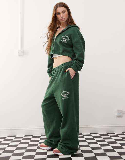 COLLUSION - Joggers taglio comodo stile rétro in pile in coordinato