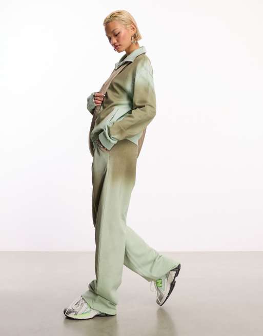 COLLUSION - Joggingbroek met rechte pijpen in multi spray-dye, deel van co-ord set