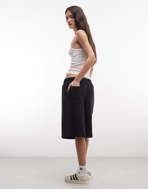 COLLUSION - Joggingshort met lange pasvorm in zwart, 5 van 5