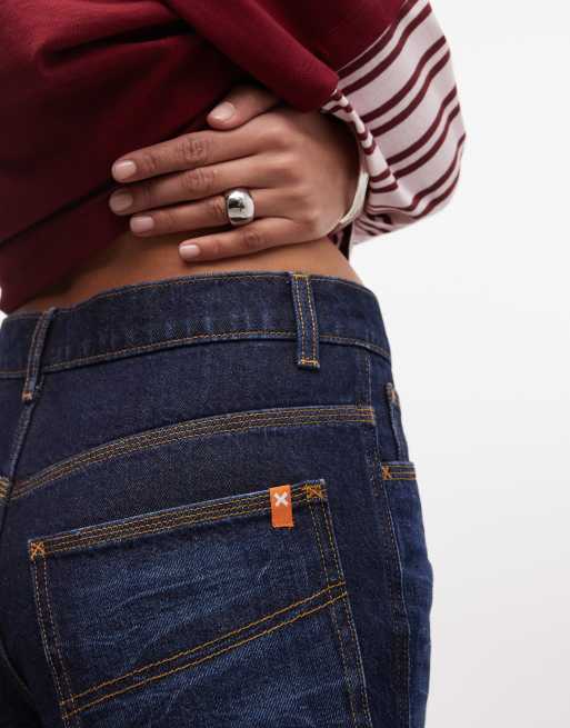 COLLUSION - Jorts ampi in denim rinse wash, 4 di 5