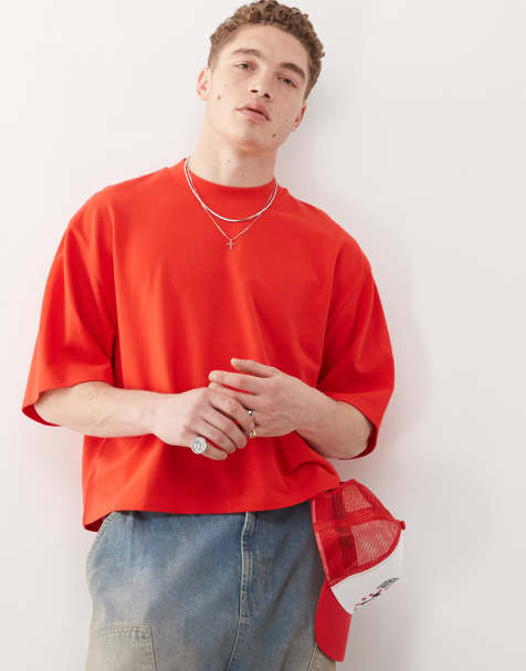 COLLUSION – Kastiges T-Shirt in Rot - view 1