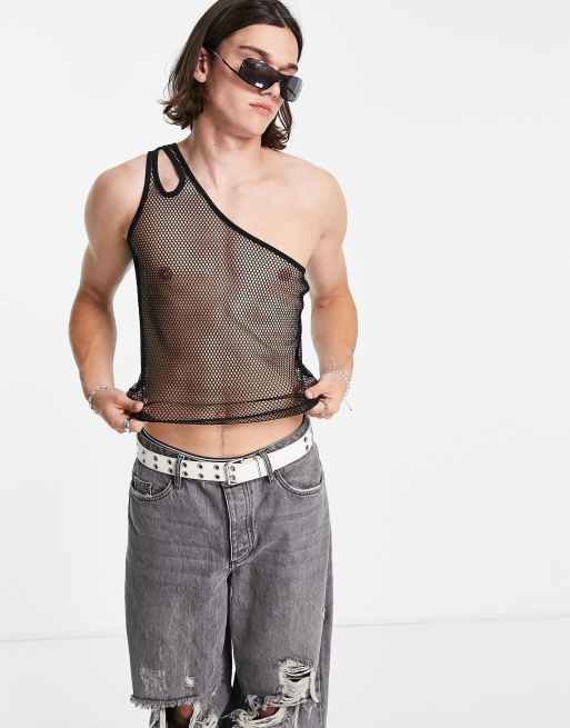 Fishnet vest store