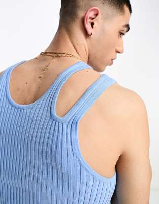 Collusion Knit Cut-out Tank Top