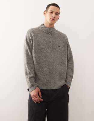 Collusion Knit Gray Sweater