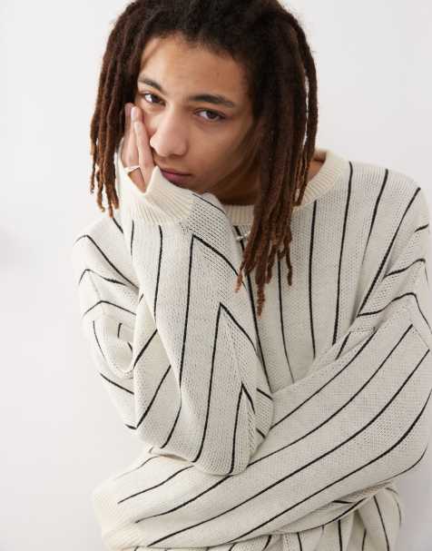 COLLUSION knit pinstripe sweater - view 1