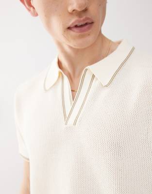 Collusion Knit Polo Shirt