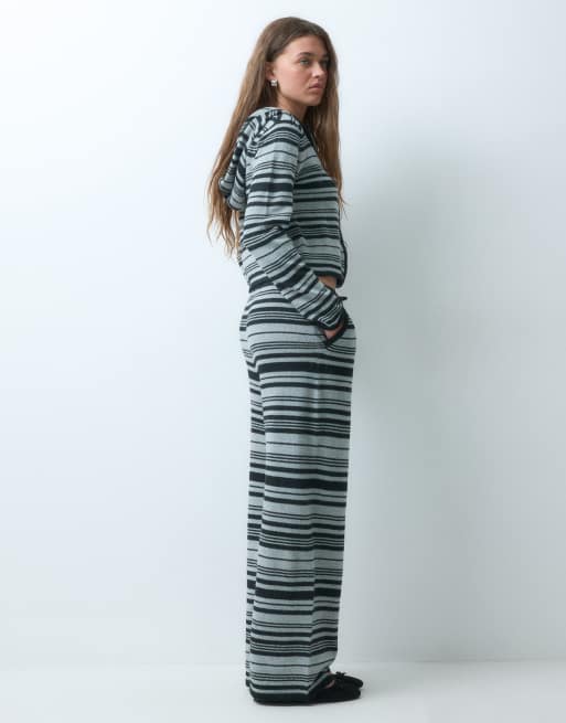 COLLUSION knit stripe sweatpants in black stripe - part of a set, 2 of 5