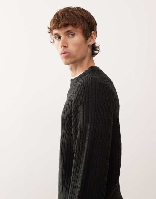 COLLUSION Knitted sweat  in black