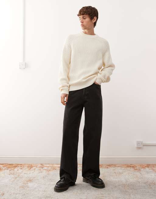 COLLUSION knit sweater in ecru, 2 of 5