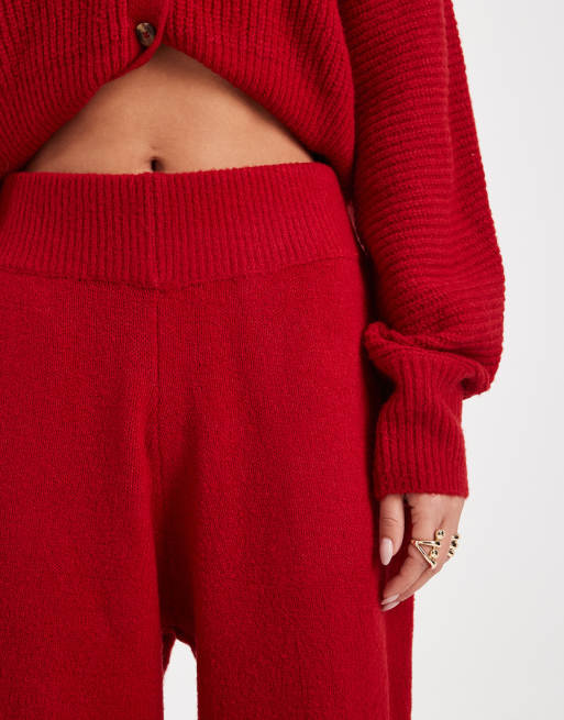 COLLUSION knit sweatpants in red - part of a set, 3 of 5